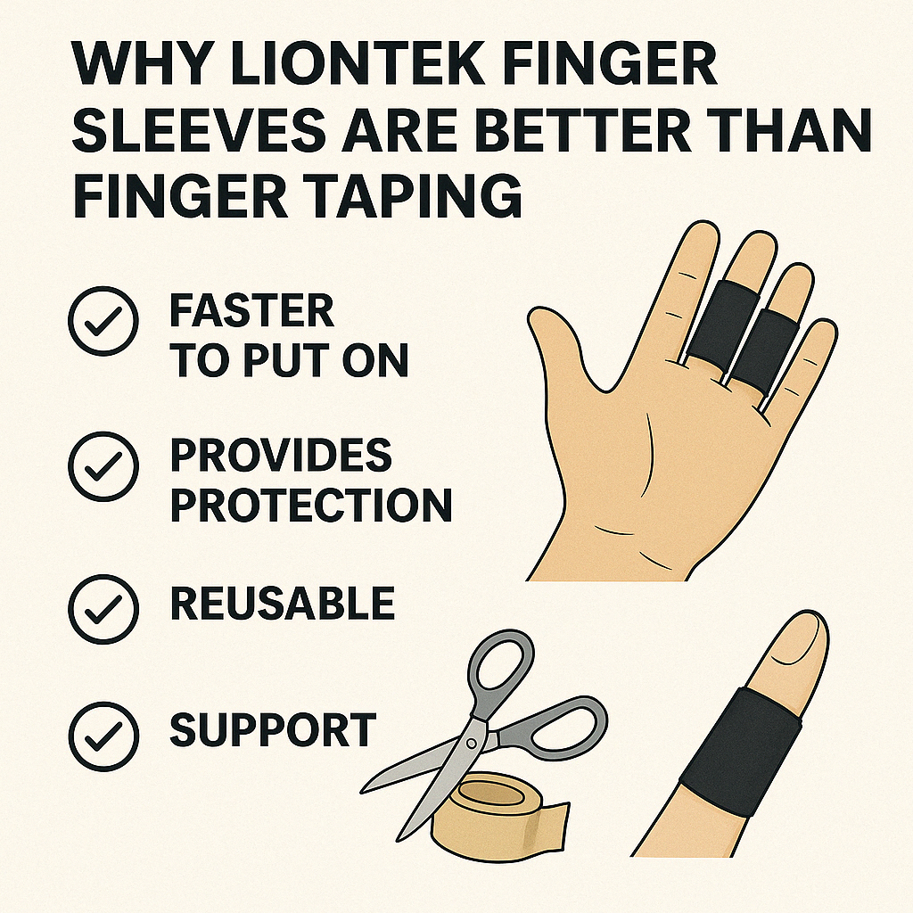 Why Liontek Finger Sleeves Are Better Than Finger Taping for BJJ, Basketball, and Volleyball