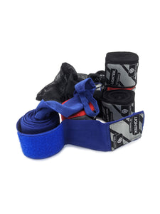 Three Pairs Liontek 180 Inch Boxing Hand Wraps with Reusable Mesh Bag